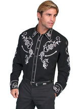 Scully Rose Colored Glasses - Mens Western Shirt