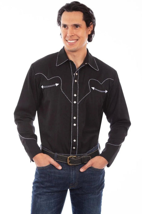 Camisa Western para Hombre Scully Candy Cane