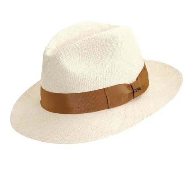 Scala Roswell - Sombrero fedora de paja panamá de grado 8