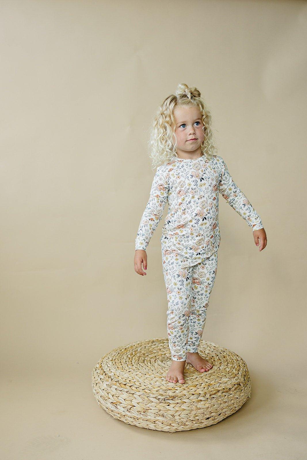 Pijama de modal Pastel Petals de 2 piezas