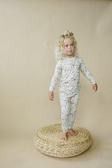 Pijama de modal Pastel Petals de 2 piezas