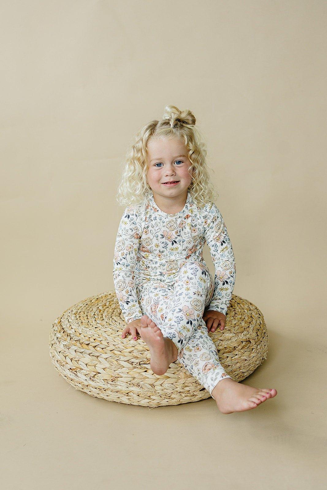 Pijama de modal Pastel Petals de 2 piezas