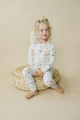 Pijama de modal Pastel Petals de 2 piezas