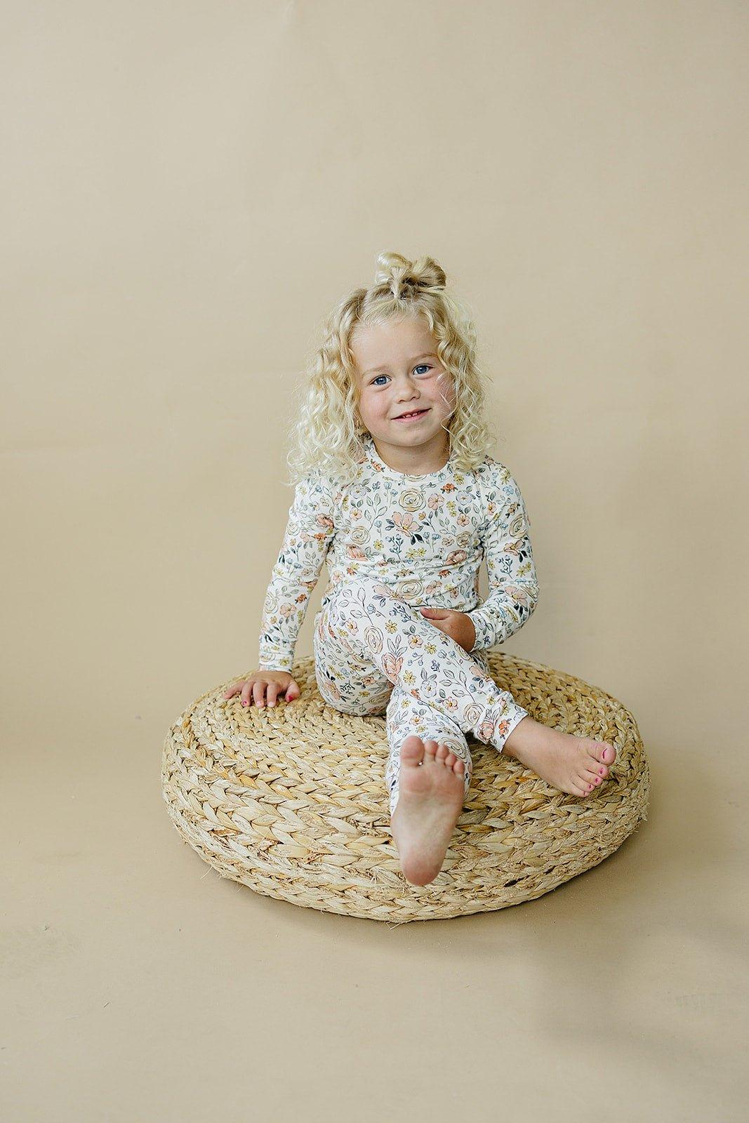 Pijama de modal Pastel Petals de 2 piezas