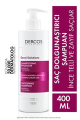 Vichy Densi Solutions Thickening Shampoo 400Ml - Hair Thickening & Volumizing for Fine or Limp Hair