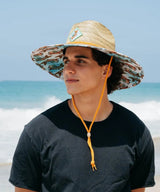 Peter Grimm Sublime Badfish Lifeguard - Sombrero de salvavidas de paja de centeno