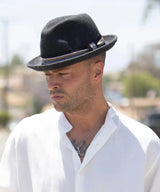 Peter Grimm Rodney - Sombrero Fedora de fieltro de lana