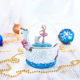 Graceful Swan Lake Ballet Musical Water Snow Globe