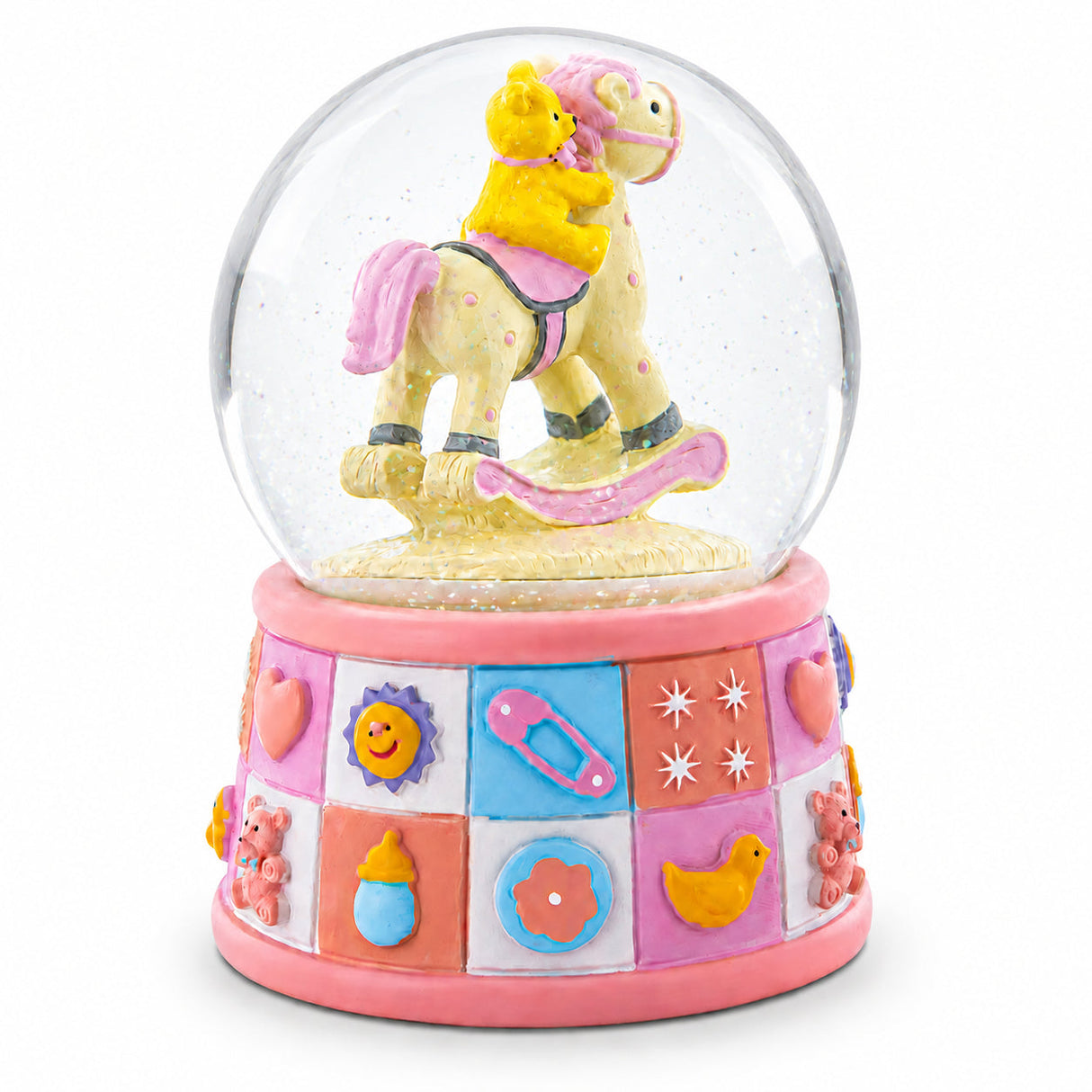 Lullaby Baby Nursery Music Box with Teddy Bear Water Globe