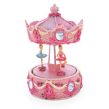 Pink Ballerina Carousel Rotating Musical Figurine