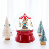 Horses Carousel Melody Spinning Musical Water Globe