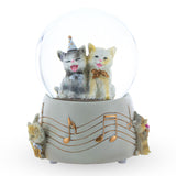 Cats Party Musical Water Snow Globe