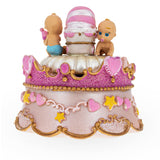 Spinning Musical Figurine with Crawling Babies