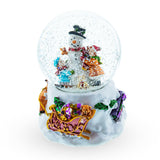 Snowman Embrace Musical Water Snow Globe
