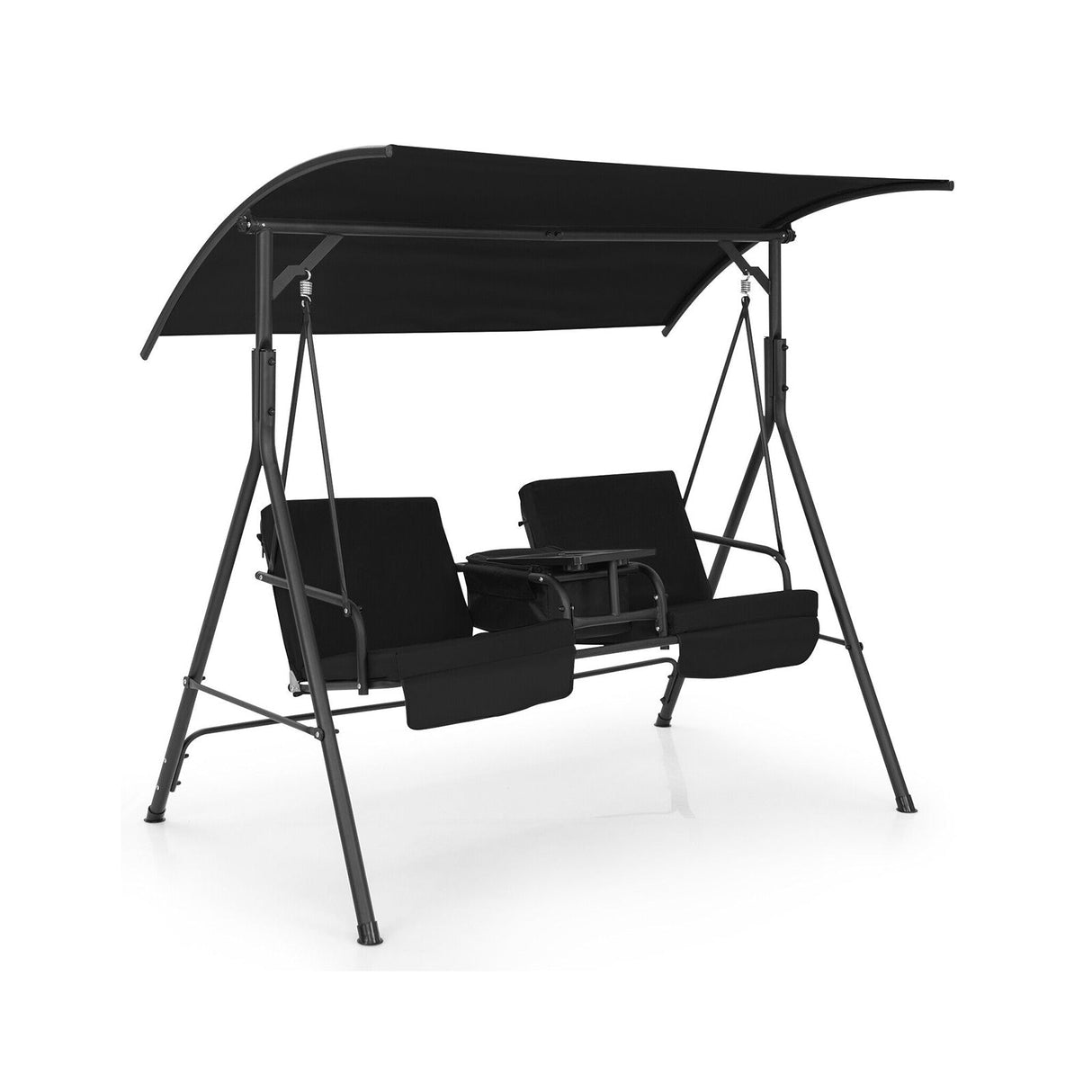 Sillón Colgante para Porche con Toldo Ajustable