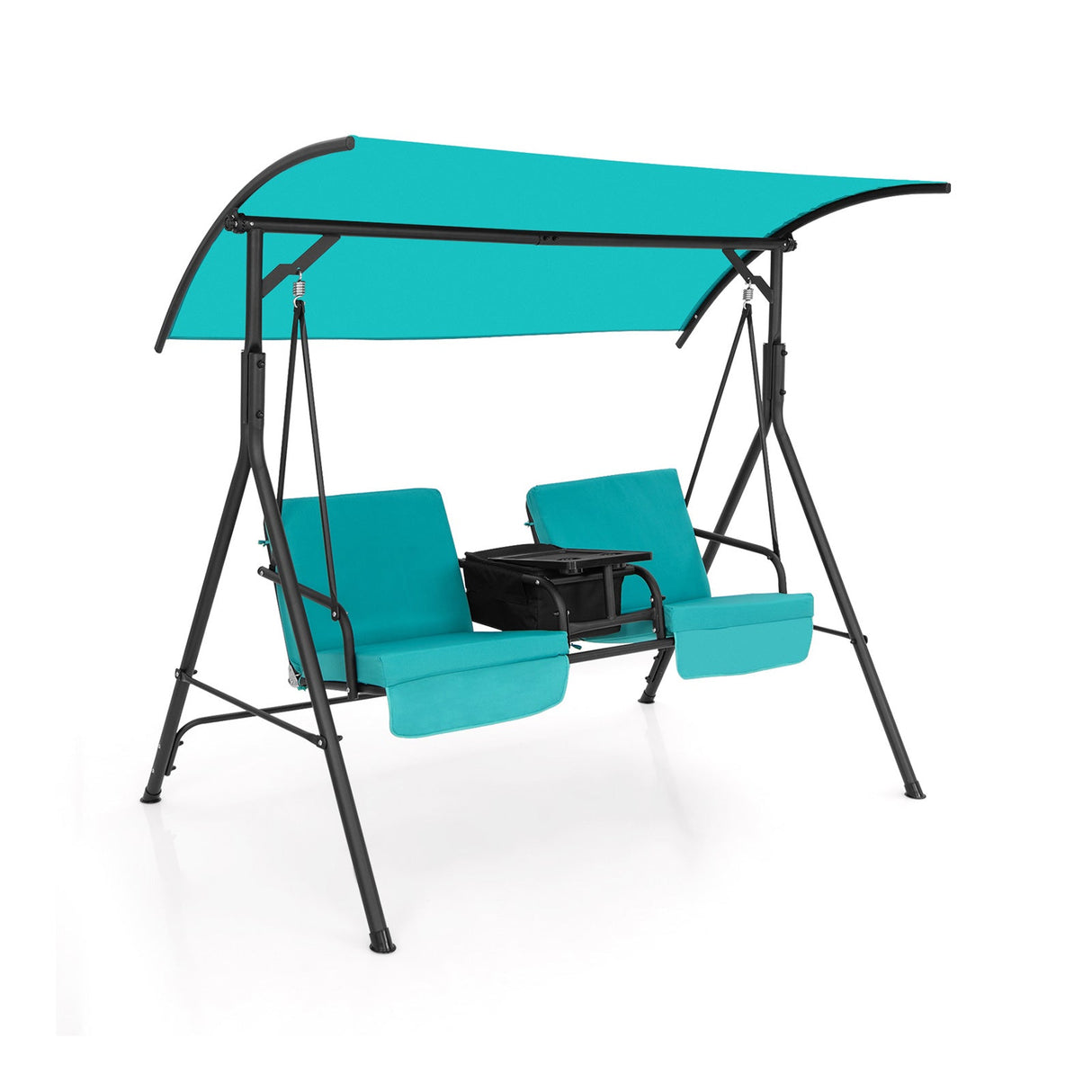 Sillón Colgante para Porche con Toldo Ajustable