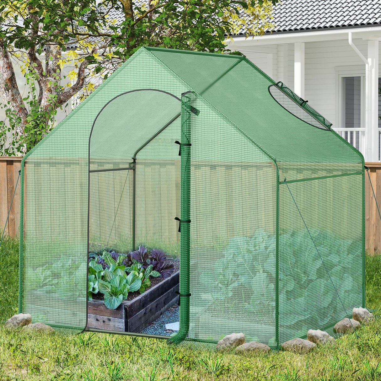 Portable Outdoor Warm House with PE Cover and Roll-up Zippered Door