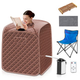 Sauna de vapor personal portátil con silla de vapor - Café