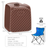 Sauna de vapor personal portátil con silla de vapor - Café