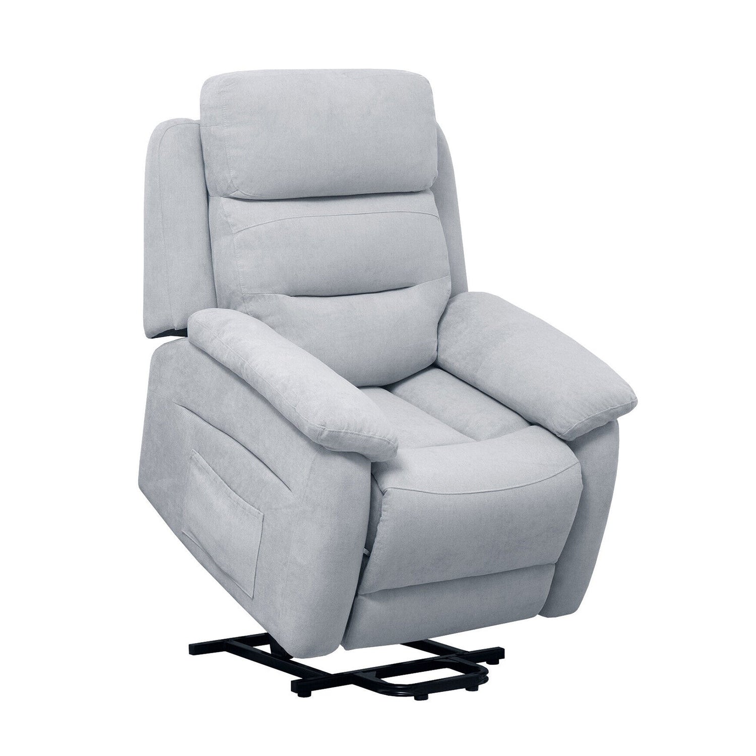 Sofá reclinable eléctrico con bolsillo lateral y control remoto