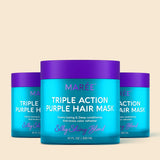Mascarilla Morada para Cabello Rubio