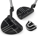 Putter de golf con funda de cabeza de 35 pulgadas estilo mazo putter para diestros