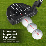 Putter de golf con funda de cabeza de 35 pulgadas estilo mazo putter para diestros