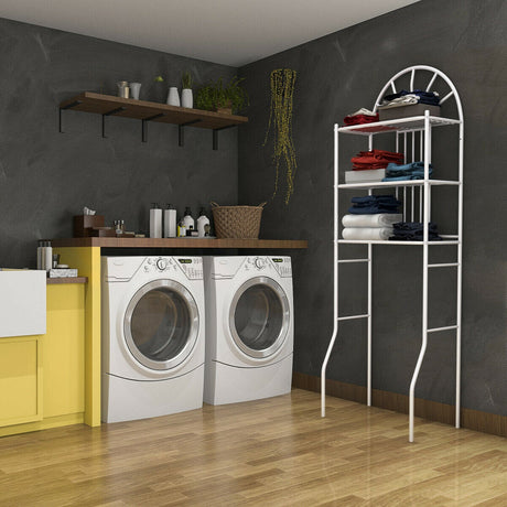 Estantería de baño de 3 niveles sobre el inodoro con 3 estantes