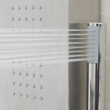 57 Inch Stainless Steel Rainfall Shower Panel