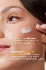Bioderma SPF50+ Sunscreen: Ultra Fluid, Lightweight, Broad Spectrum Protection for All Skin Types - Daily Antioxidant Defense, Non-Greasy & Tintless