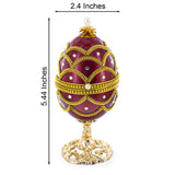 Real Eggshell Royal Inspired Musical Easter Egg 5.4 Inches
