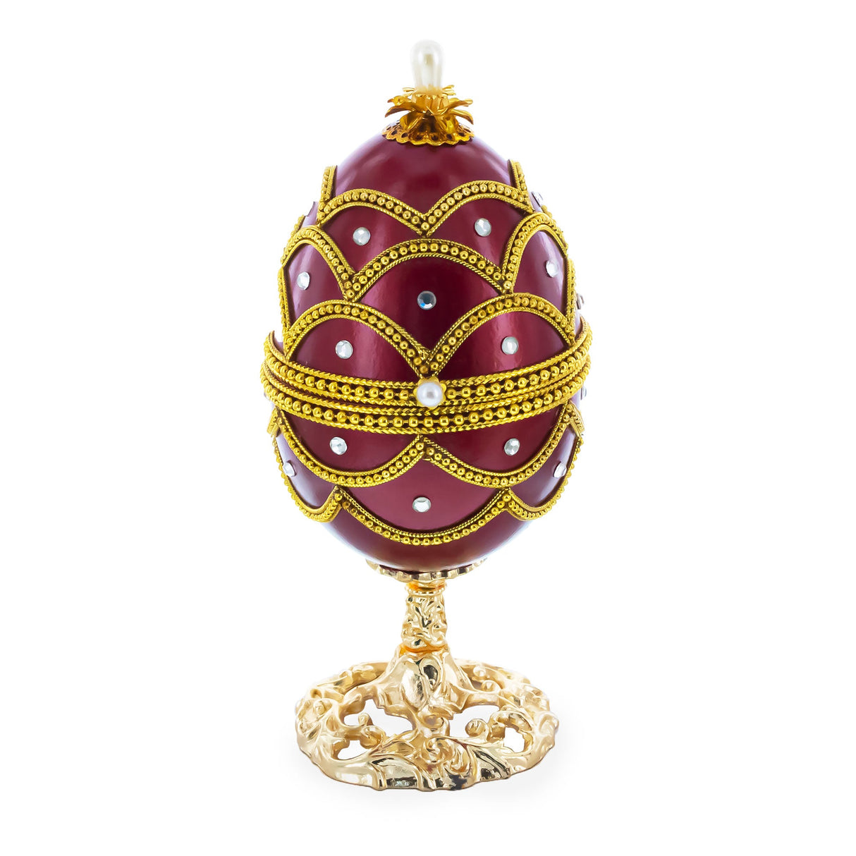 Real Eggshell Royal Inspired Musical Easter Egg 5.4 Inches