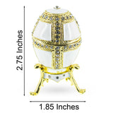 1890 Danish Palaces Royal Imperial Easter Egg in White