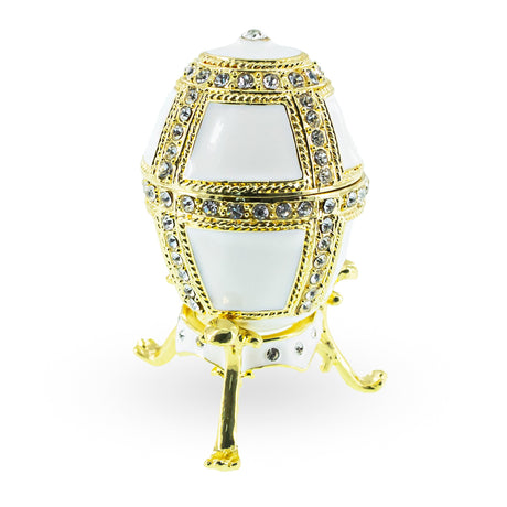 1890 Danish Palaces Royal Imperial Easter Egg in White