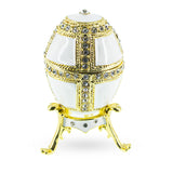 1890 Danish Palaces Royal Imperial Easter Egg in White