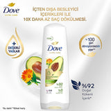 Dove Hair Care Cream - Anti-Hair Loss with Avocado Extract, Natural Ingredients, Vegan, 11.83 fl oz