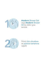 Bioderma Atoderm Shower Oil - Gentle, Moisturizing Cleanser for Dry, Sensitive Skin - 3.38 fl oz