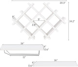 Juego de 5 botelleros de pared con estantes de almacenamiento
