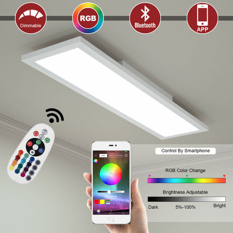 Luz de techo LED RGB de 18W con control remoto