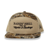 Raising Hell with the Hippies and Cowboys Snapback Hat