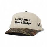 Raising Hell with the Hippies and Cowboys Snapback Hat
