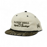 Raising Hell with the Hippies and Cowboys Snapback Hat