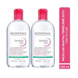Bioderma Sensibio H2O Micellar Water for Sensitive Skin, Gentle Makeup Remover and Cleanser - 500ml Twin Set