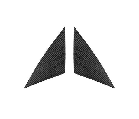Real Dry Carbon Fiber A-Pillar Accent Overlays for Model 3 / Y