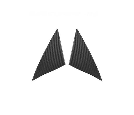 Real Dry Carbon Fiber A-Pillar Accent Overlays for Model 3 / Y