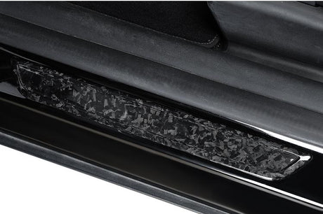 Real Dry Carbon Fiber Door Sill Strip Cover for Model 3 / Y