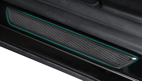 Real Dry Carbon Fiber Door Sill Strip Cover for Model 3 / Y
