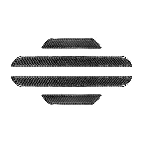Real Dry Carbon Fiber Door Sill Strip Cover for Model 3 / Y