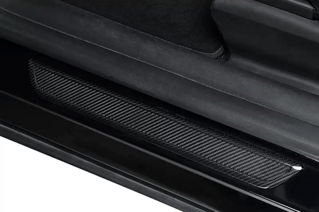 Real Dry Carbon Fiber Door Sill Strip Cover for Model 3 / Y