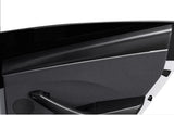Real Dry Carbon Fiber Upper Door Trim Panel Overlay for Model 3 Highland / Model Y Juniper